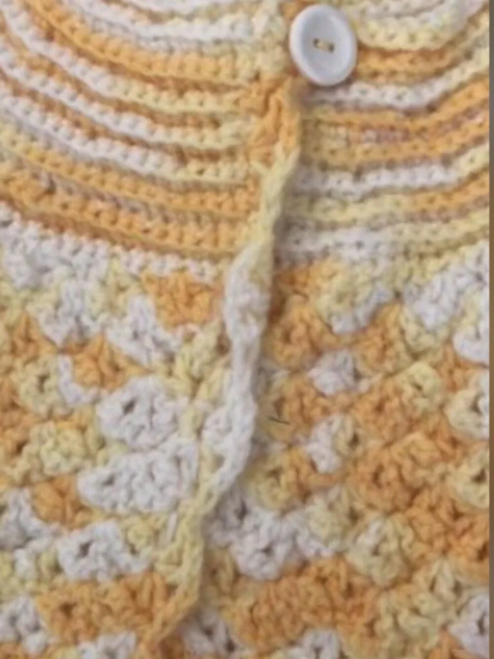 Hand Crocheted Baby Sweater Size 9 months